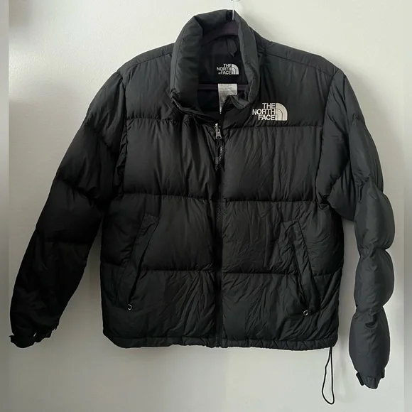 The North Face Black Puffer Jacket women’s large - Picture 2 of 7